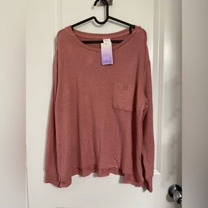 Stars Above Pink Boxy Sweatshirt